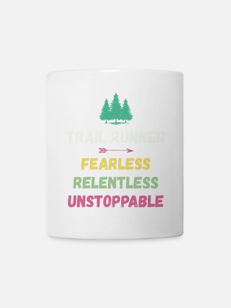 Trail Runner - Intrépide. Implacable. Imparable. - Mug blanc - blanc