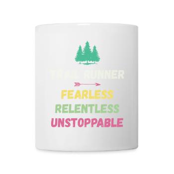 Trail Runner - Intrépide. Implacable. Imparable. - Mug blanc - blanc - Devant