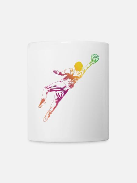 Torwart Skizze - Tasse - Weiß