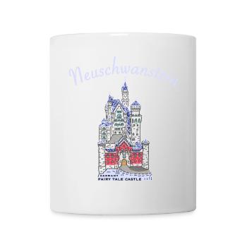 Neuschwanstein Castle, Bavaria in Germany - Mug - white - Front