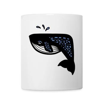 Blauwal - Tasse - Weiß - Vorne