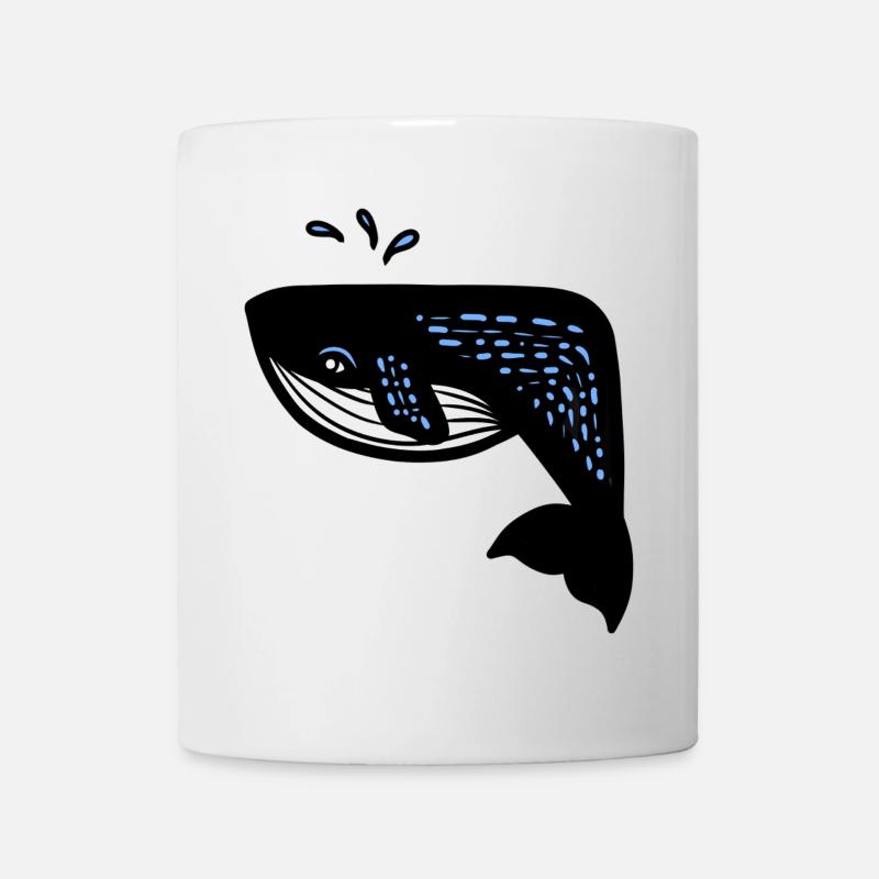 Blauwal - Tasse - Weiß