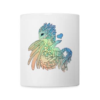 Mystischer Drache - Tasse - Weiß - Vorne