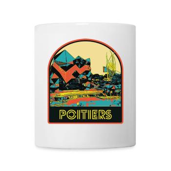 Futuroscope illustration escutcheon, Poitiers France - Mug - white - Front