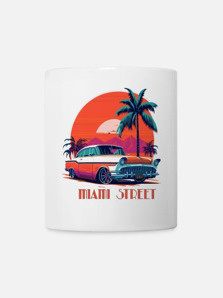 RUE DE MIAMI - Mug blanc - blanc