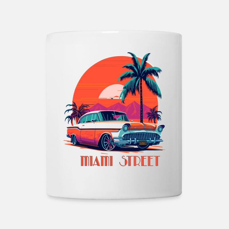 MIAMI STREET - Tasse - Weiß