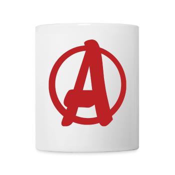 Cooles, einfaches A-Logo - Tasse - Weiß - Vorne