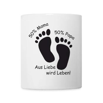 Aus Liebe wird Leben - Tasse - Weiß - Vorne
