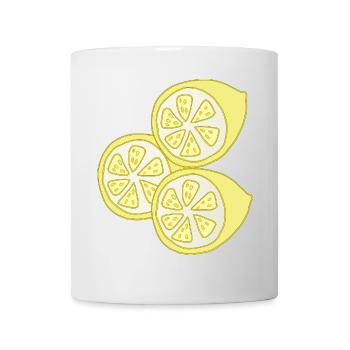 zitronen - Tasse - Weiß - Vorne