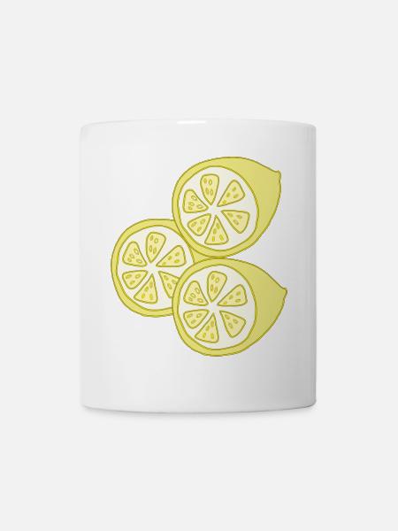zitronen - Tasse - Weiß