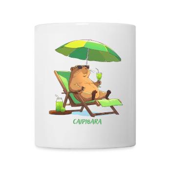 Caipibara Summer Capybara Motif - Mug - white - Front