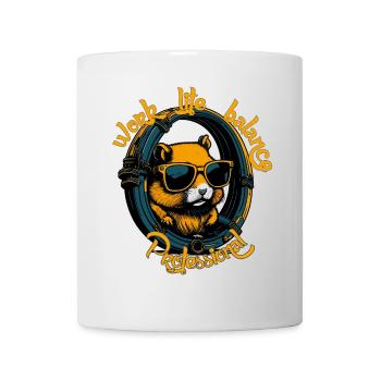 Hamster Professional: Work Life Balance - Tasse - Weiß - Vorne