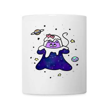 Chat spatial - Mug blanc - blanc - Devant