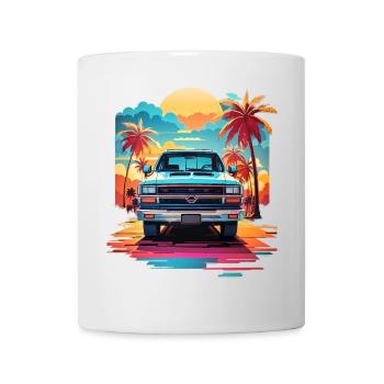 Camionnette - Mug blanc - blanc - Devant