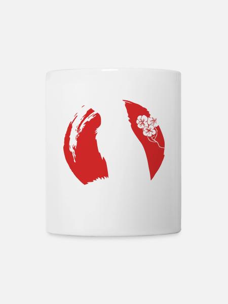 Fox Silhouette Japanese - Mug - white