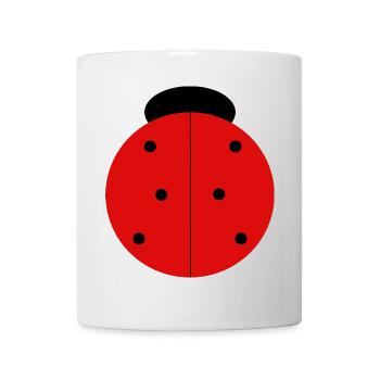 Coccinelle Rouge à Points Noirs - Mug blanc - blanc - Devant