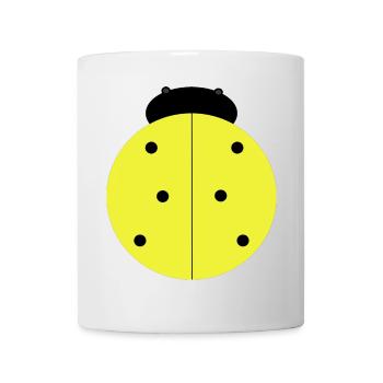 Yellow Ladybug with Blackheads - Mug - white - Front