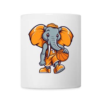 Basketballer Elefant - Tasse - Weiß - Vorne
