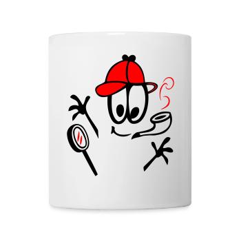 Detektiv  Comic - Tasse - Weiß - Vorne