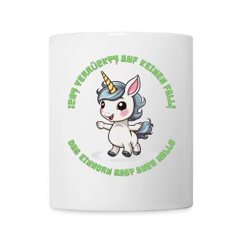 Cute Unicorn Saying Print - Mug - white - Front