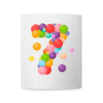 birthday, 7 years, I am 7 years old, 7 years old - Mug - white - Front