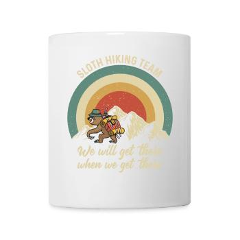 Faultier Sloth Hiking Team - Mug - white - Front