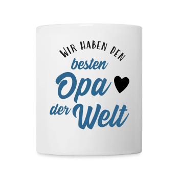 Wir haben den besten Opa der Welt - Tasse - Weiß - Vorne