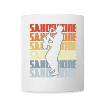 Vintage Saxophone - Mug - white - Front