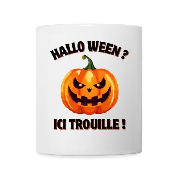 citrouille, halloween, fête d'halloween - Mug blanc - blanc - Devant
