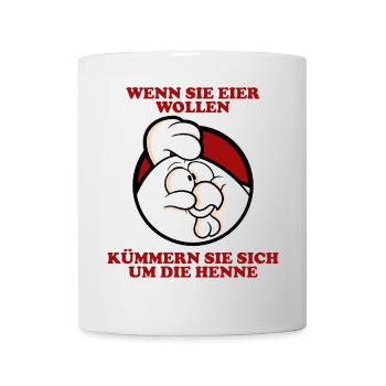 Kümmern Sie sich um die Henne 2 - Tasse - Weiß - Vorne