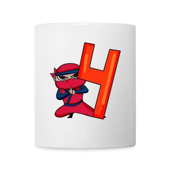 Garçon 4 ans 4e anniversaire garçon ninja - Mug blanc - blanc - Devant