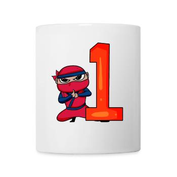Garçon 1 An 1er Anniversaire Garçon Ninja - Mug blanc - blanc - Devant