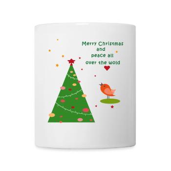 Joyeux Noël Paix - Mug blanc - blanc - Devant