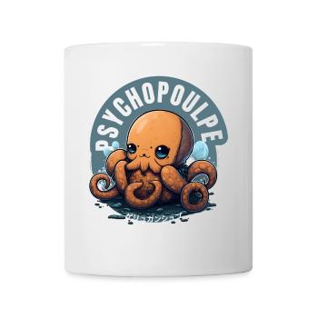 PsychoPoulpe Océan Kawaii - Mug blanc - blanc - Devant