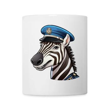 Zebra Policewoman - Mug - white - Front