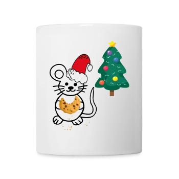 Christmas, Christmas Tree, Mouse - Mug - white - Front