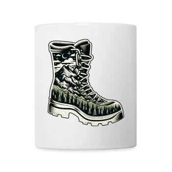 Chaussure randonnée Montagne Trekkeur Randonneur - Mug blanc - blanc - Devant