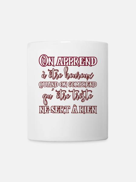 Bonheur par la compréhension des émotions - Mug blanc - blanc