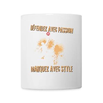 Basketball with Passion and Style - Mug - white - Front