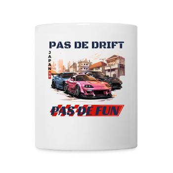 Drift urbain Japonais – Pas de Drift Pas de Fun - Mug blanc - blanc - Devant