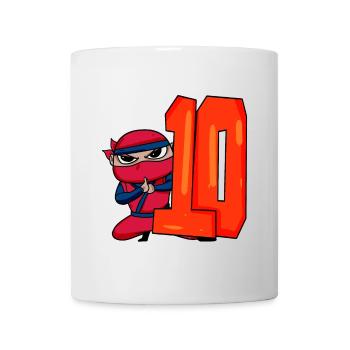 10 Jahre Junge Ninja - 10 Geburtstag - Ich bin 10 - Tasse - Weiß - Vorne