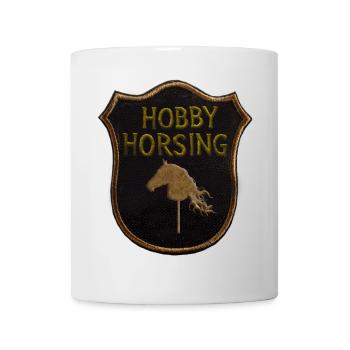 Hobby Horse Horsing Wappen - Tasse - Weiß - Vorne