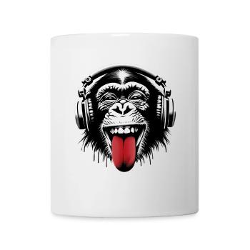 Headphones Monkey Music Monkey World 🎧 - Mug - white - Front