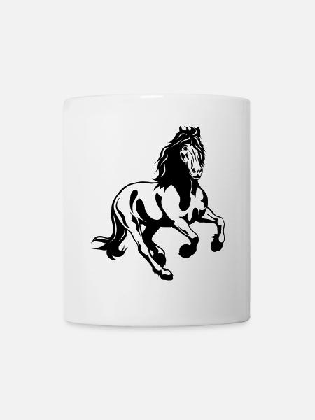 Friesian stallion 01 s - Mug - white