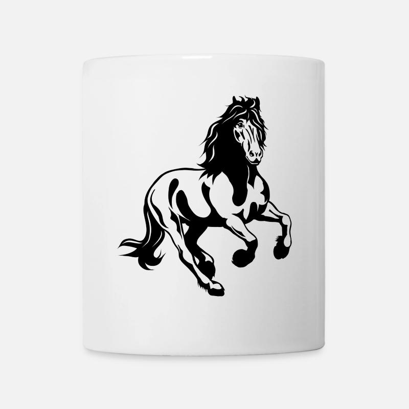 Friesenhengst 01 s - Tasse - Weiß
