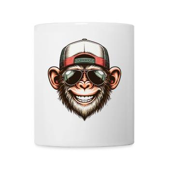 Drôle de singe - Mug blanc - blanc - Devant