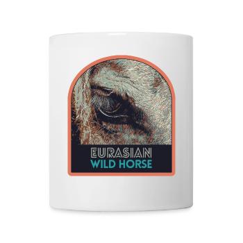 Horse Eye in Close-up – Expressive Art - Mug - white - Front