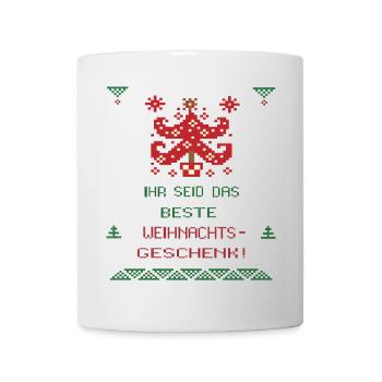 Weihnachten Familie - Tasse - Weiß - Vorne