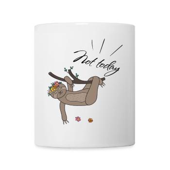 not today Sloth - Mug - white - Front