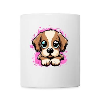 Cute Dog - Tasse - Weiß - Vorne